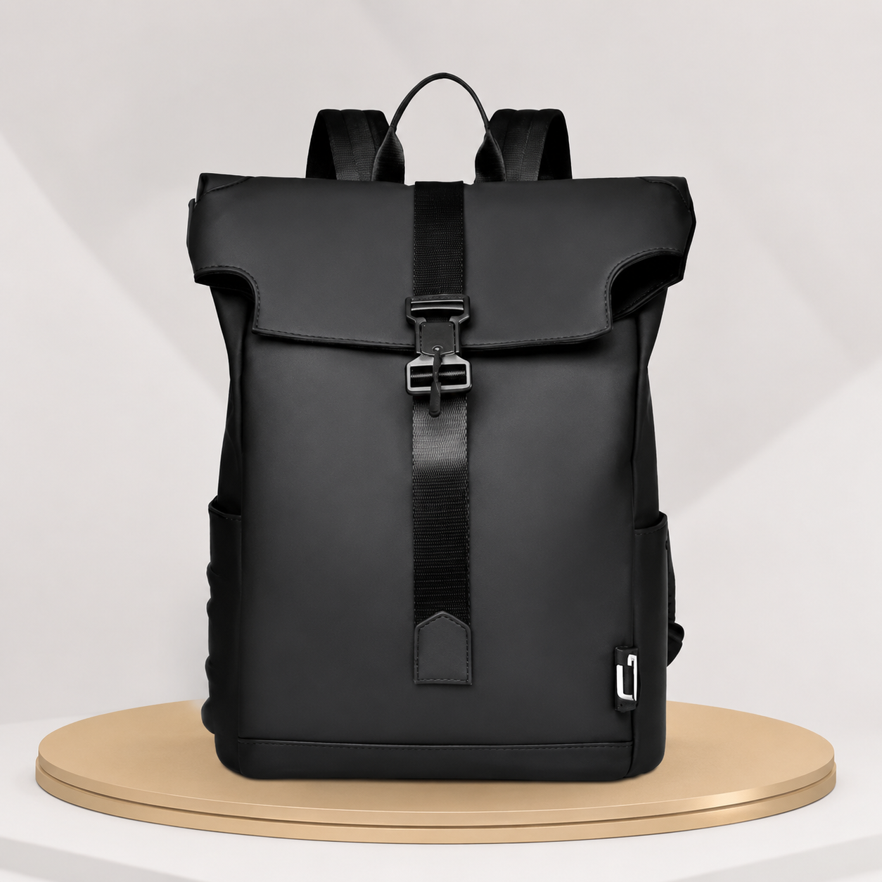 Urbaner Rolltop-Rucksack – Detailansicht