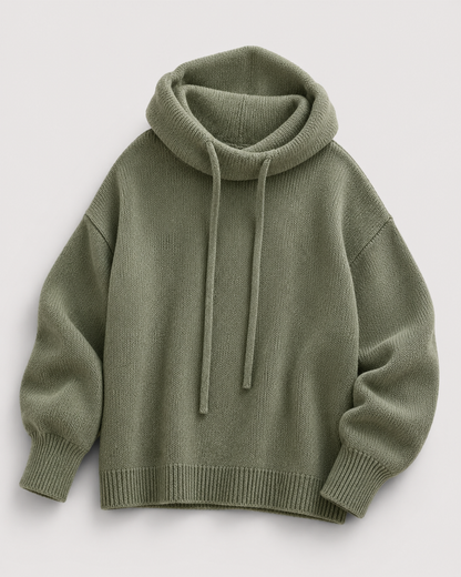 Kuscheliger Pullover mit Stehkragen – Detailansicht