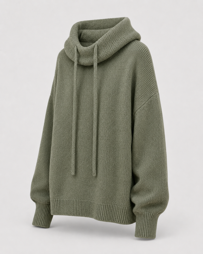 Kuscheliger Pullover mit Stehkragen – Rückansicht