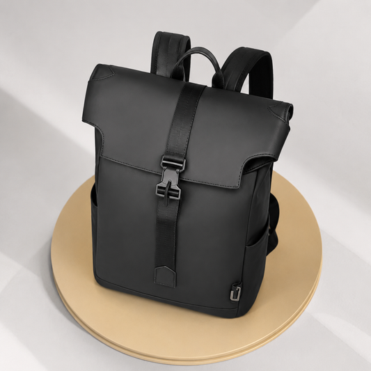 Urbaner Rolltop-Rucksack – Vorderansicht
