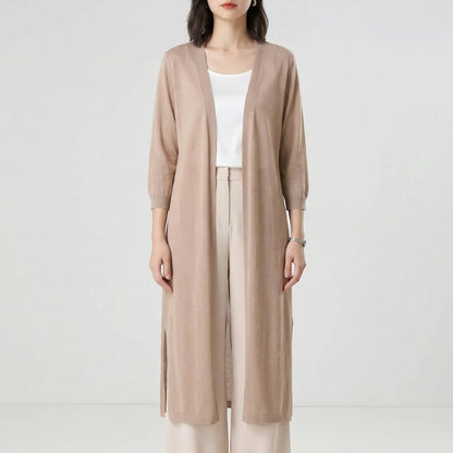 Flowing casual cardigan - Sandy - view 2