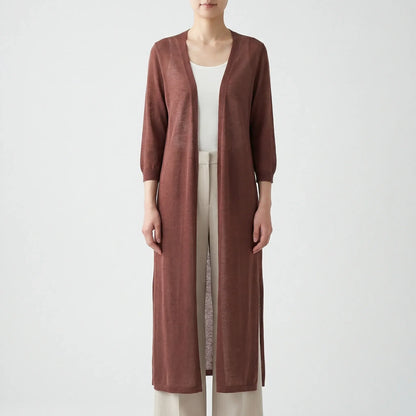 Flowing casual cardigan - Sandy - view 4