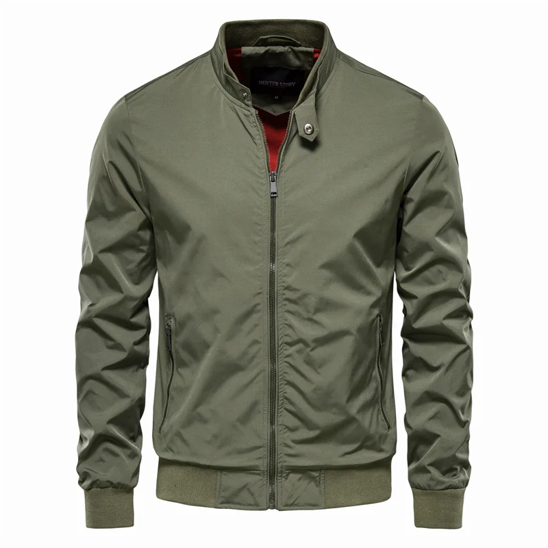 Aaron | Men's Zip Up Classic Bomber Jacket - view 2