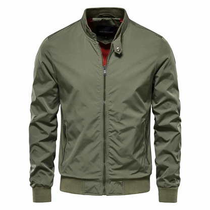 Aaron | Men's Zip Up Classic Bomber Jacket - view 2