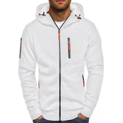 Benjamin | Men's Zip-Up Hooded Knit Sweater Fleece Pullover Hoodie - view 1