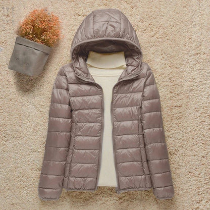 Eleanor | Women's Lightweight Hooded Quilted Jacket Packable Puffer - view 1