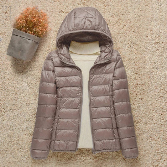Eleanor | Women's Lightweight Hooded Quilted Jacket Packable Puffer - view 1