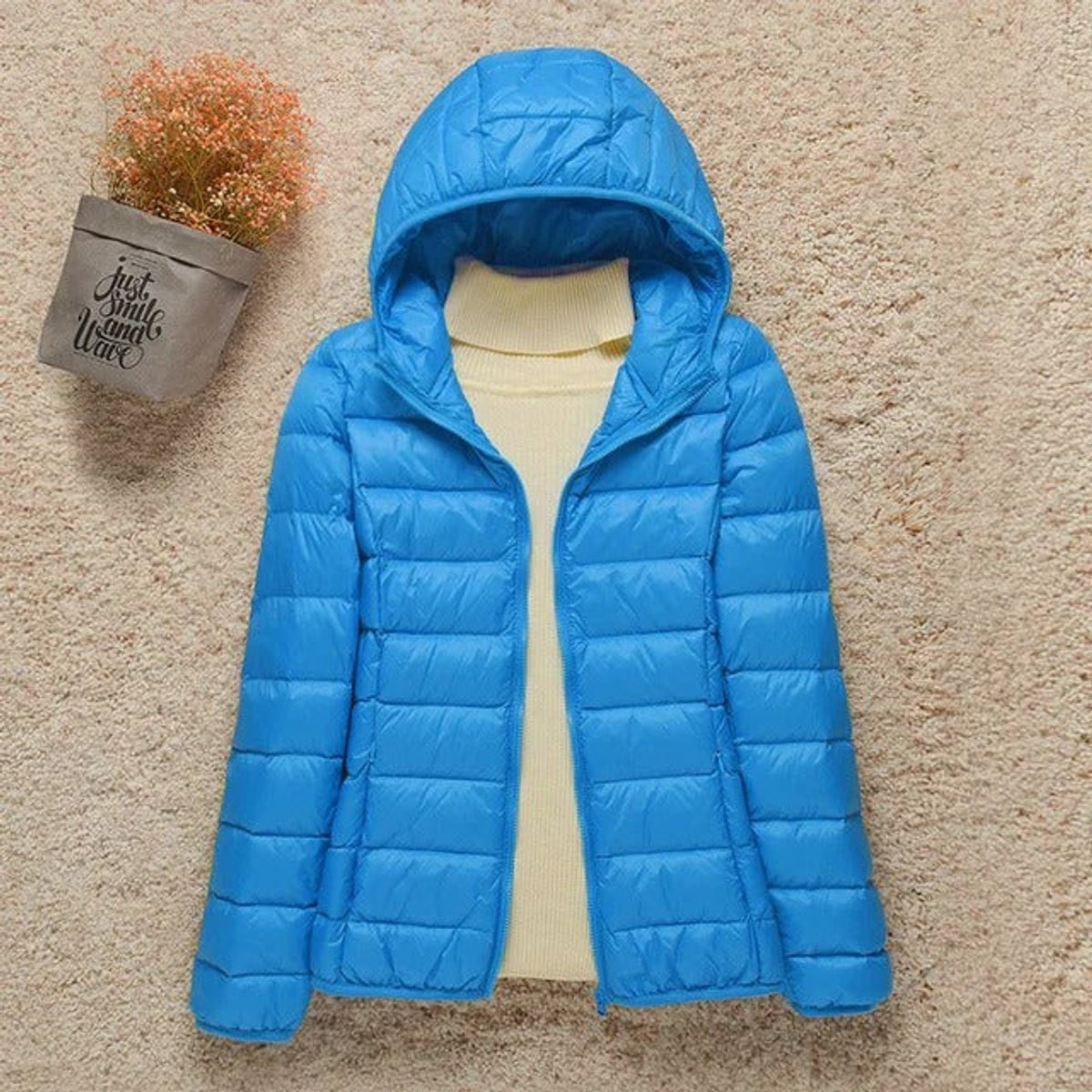 Eleanor | Women's Lightweight Hooded Quilted Jacket Packable Puffer - view 3