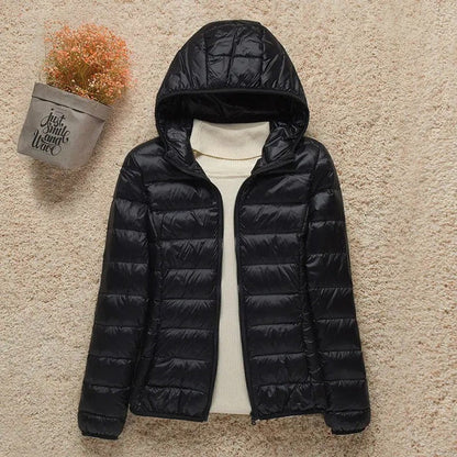 Eleanor | Women's Lightweight Hooded Quilted Jacket Packable Puffer - view 4
