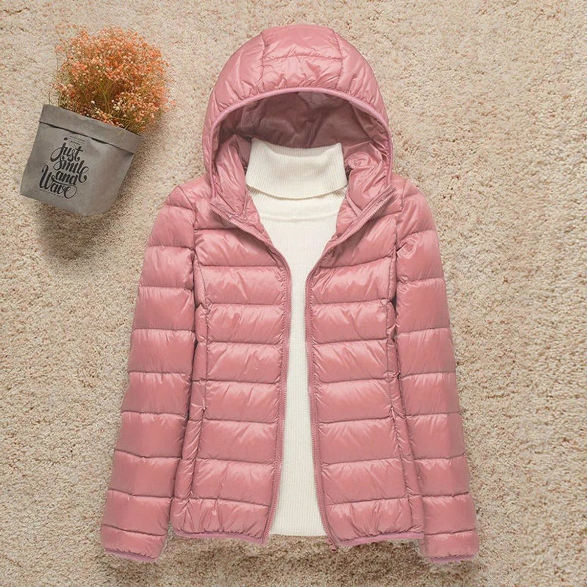 Eleanor | Women's Lightweight Hooded Quilted Jacket Packable Puffer - view 5