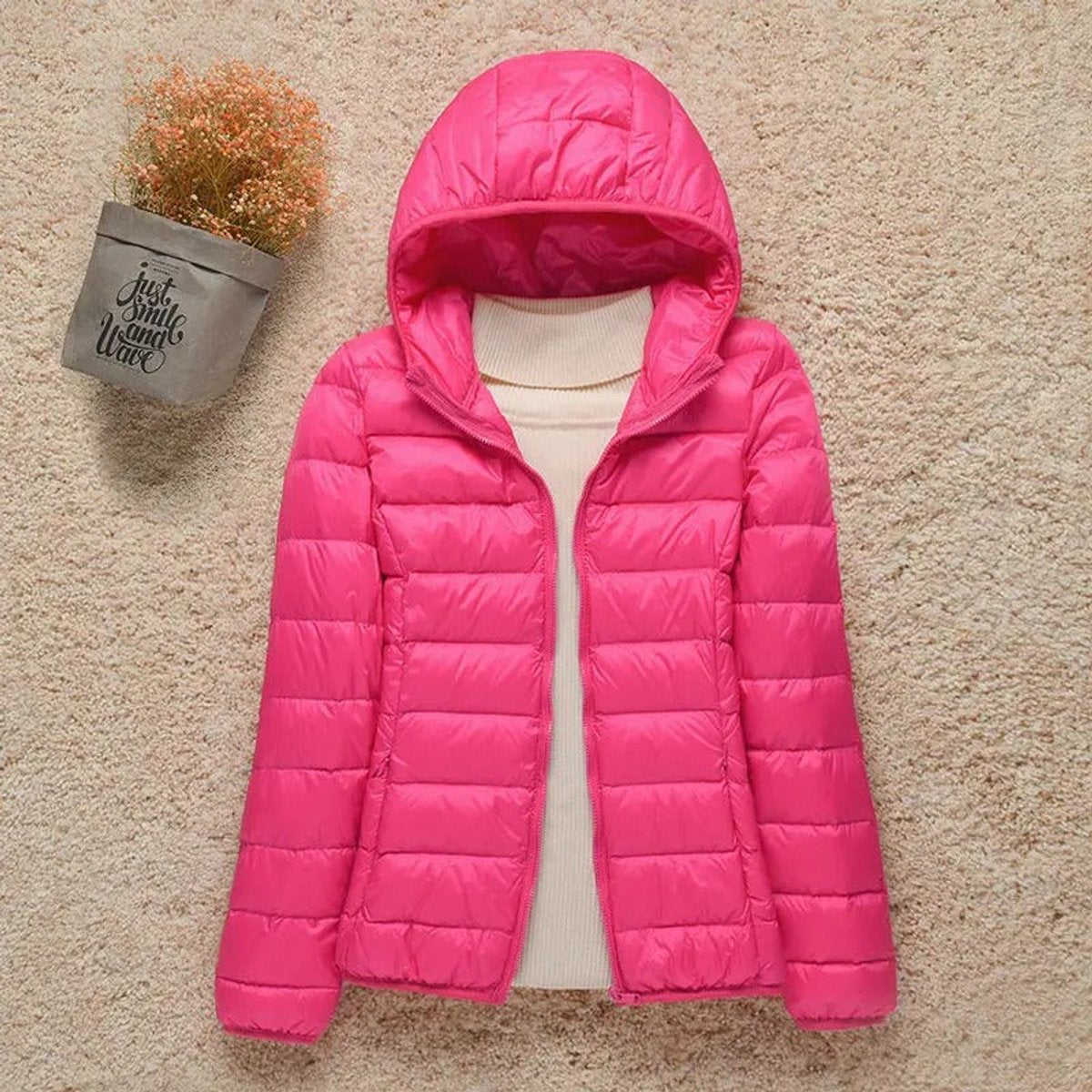 Eleanor | Women's Lightweight Hooded Quilted Jacket Packable Puffer - view 6