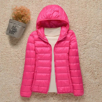 Eleanor | Women's Lightweight Hooded Quilted Jacket Packable Puffer - view 6