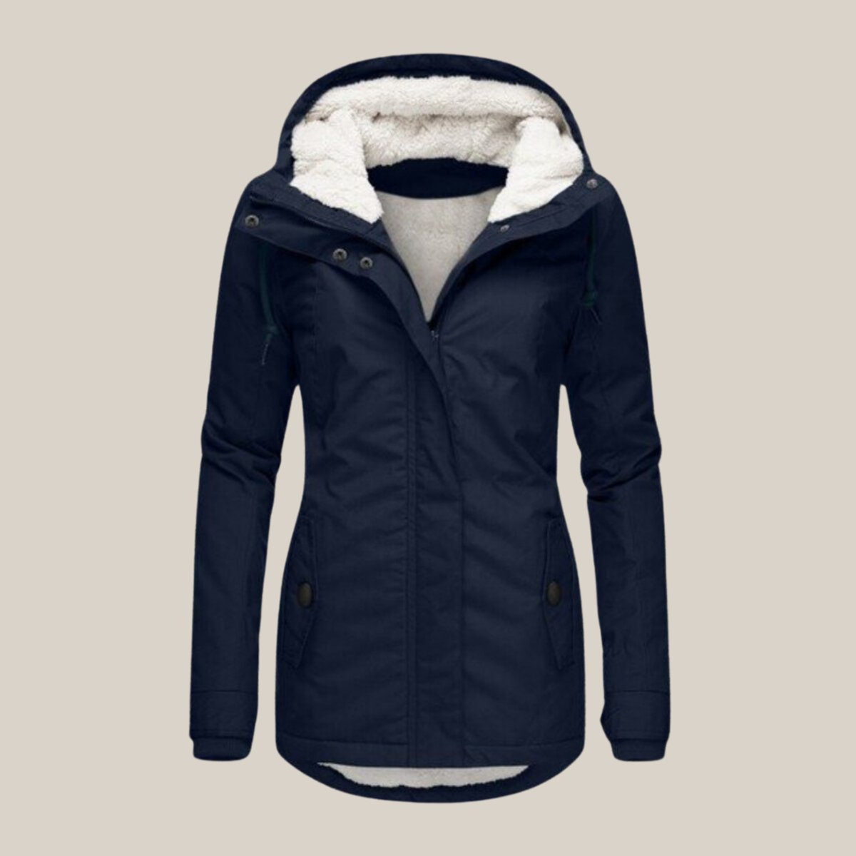 Harper | Women's Sherpa-Lined Hooded Quilted Jacket Fleece Winter Coat - view 1