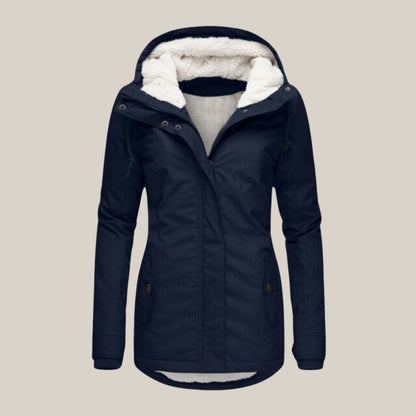 Harper | Women's Sherpa-Lined Hooded Quilted Jacket Fleece Winter Coat - view 1