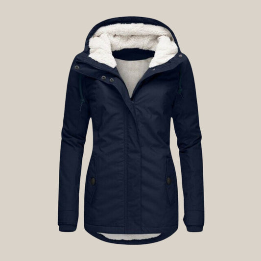 Harper | Women's Sherpa-Lined Hooded Quilted Jacket Fleece Winter Coat - view 1