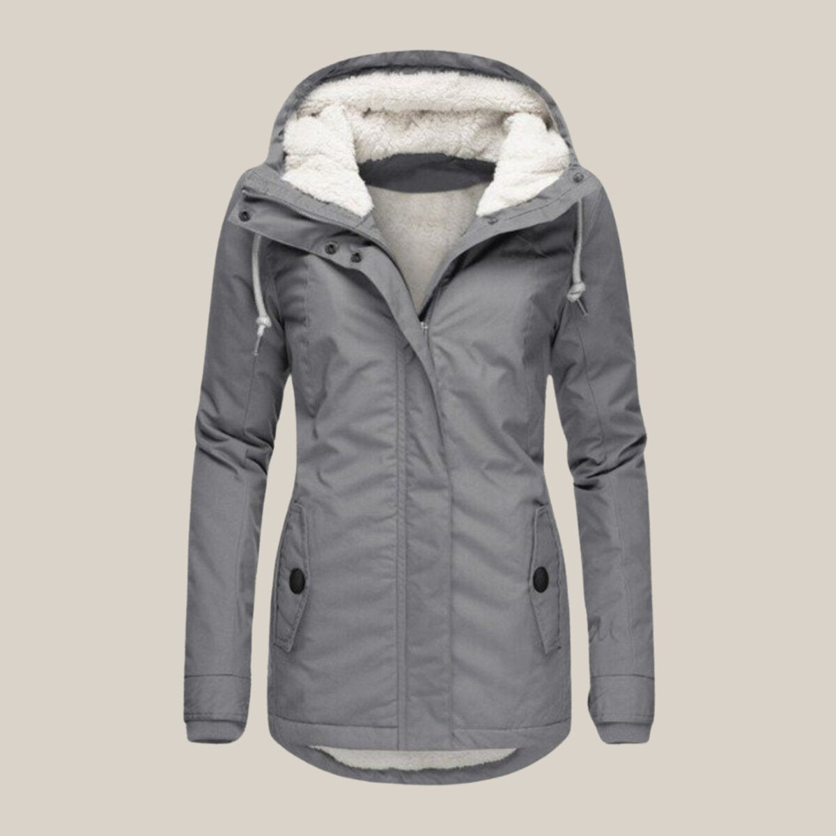 Harper | Women's Sherpa-Lined Hooded Quilted Jacket Fleece Winter Coat - view 2