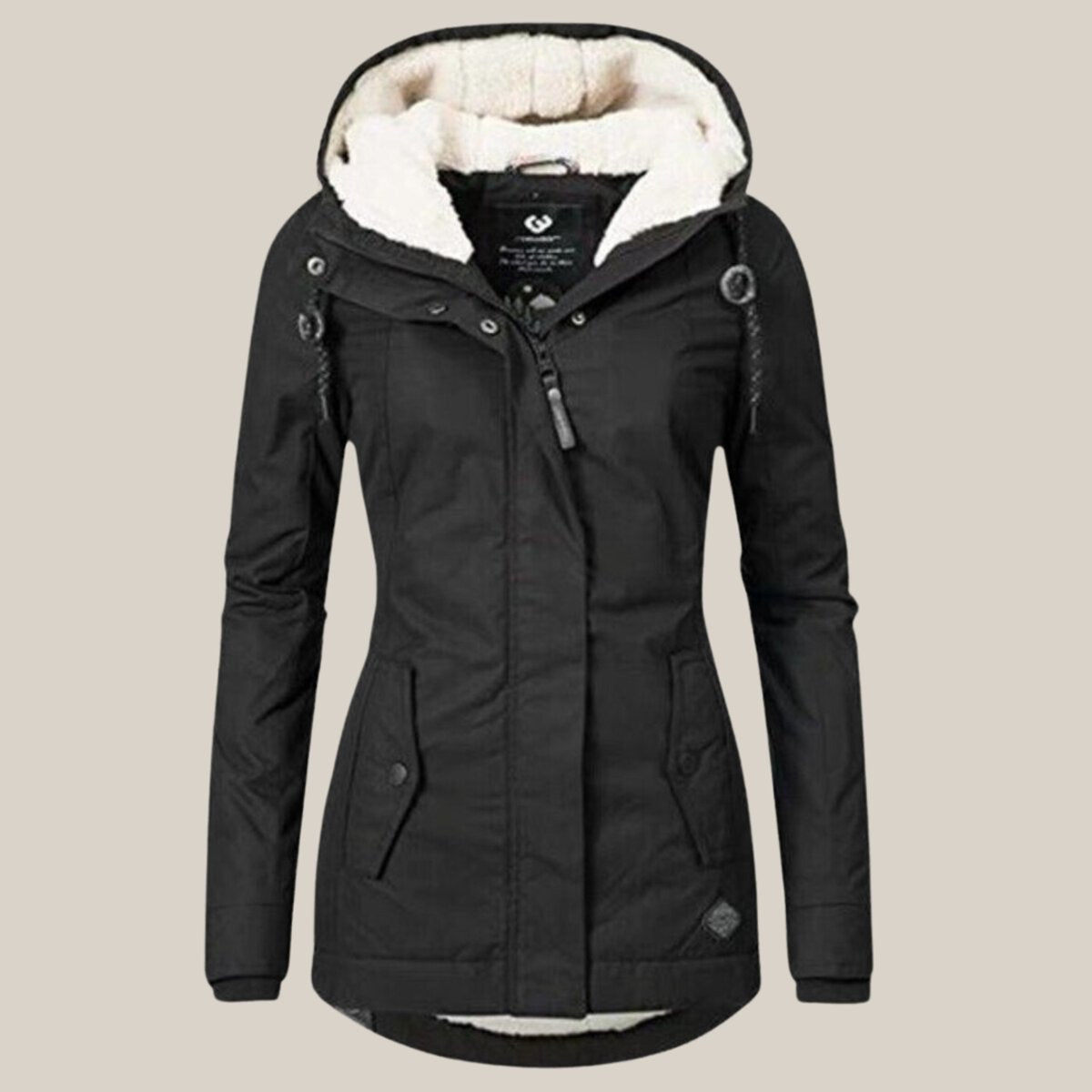 Harper | Women's Sherpa-Lined Hooded Quilted Jacket Fleece Winter Coat - view 3